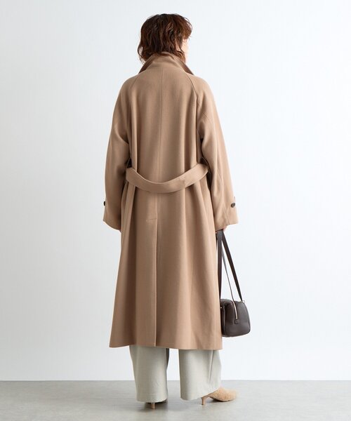 RIVE DROITE（リヴドロワ）の「【着映え】スタンドネックベルテッドコート（その他アウター・レディース・キャメル/チャコールグレー・38/36）」の15枚目の写真