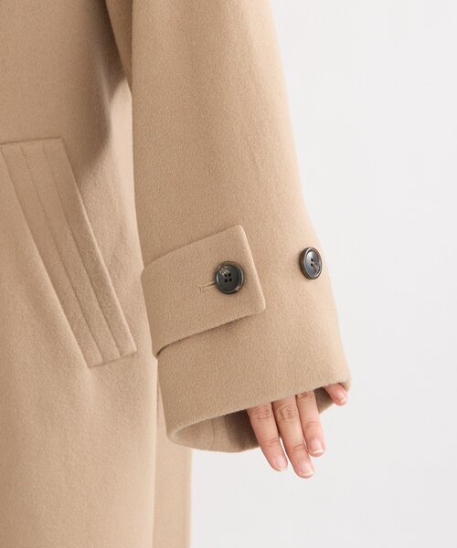 RIVE DROITE（リヴドロワ）の「【着映え】スタンドネックベルテッドコート（その他アウター・レディース・キャメル/チャコールグレー・38/36）」の22枚目の写真