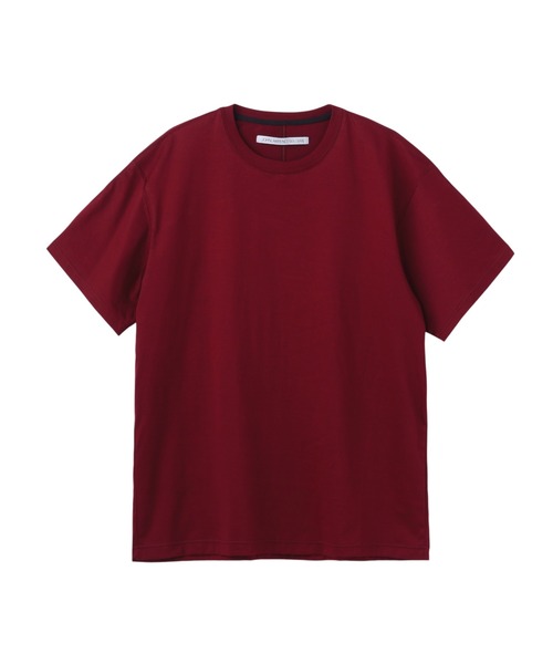 JOHN LAWRENCE SULLIVAN（ジョンローレンスサリバン）の「COTTON JERSEY SWITCHED T-SHIRT（Tシャツ/カットソー・メンズ・ホワイト/ボルドー・MEDIUM/LARGE）」の2枚目の写真