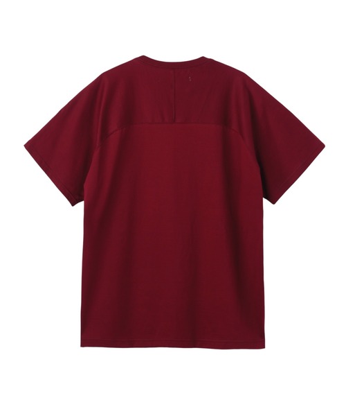 JOHN LAWRENCE SULLIVAN（ジョンローレンスサリバン）の「COTTON JERSEY SWITCHED T-SHIRT（Tシャツ/カットソー・メンズ・ホワイト/ボルドー/ブラック・MEDIUM/LARGE/SMALL）」の4枚目の写真