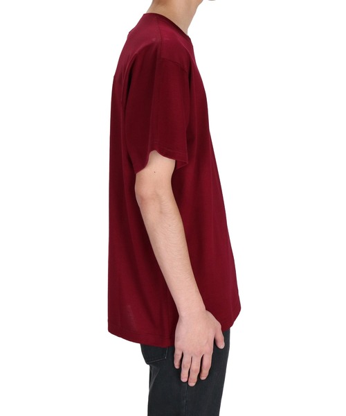 JOHN LAWRENCE SULLIVAN（ジョンローレンスサリバン）の「COTTON JERSEY SWITCHED T-SHIRT（Tシャツ/カットソー・メンズ・ホワイト/ボルドー/ブラック・MEDIUM/LARGE/SMALL）」の6枚目の写真