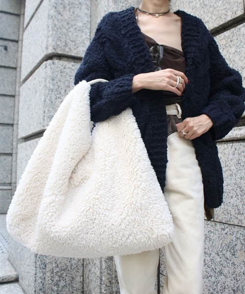 Scrap Book(スクラップブック)の「【ANDREA CARDONE】ファートート(トートバッグ・レディース・ベージュ/ブラウン・FREE)」の2枚目の写真