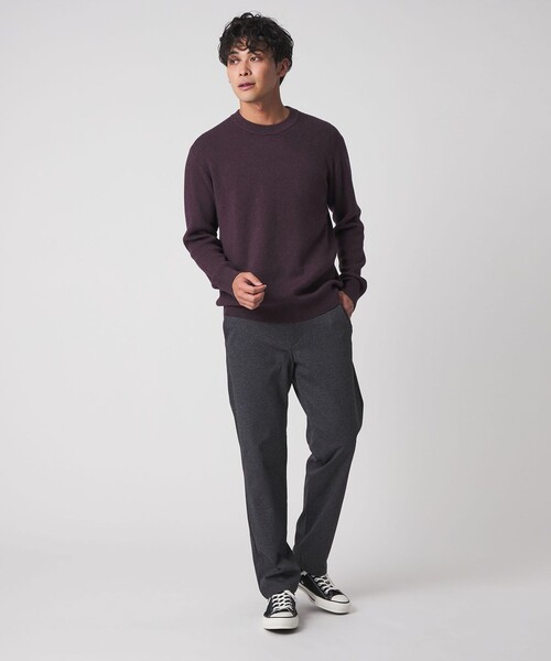 A DAY IN THE LIFE UNITED ARROWS(アデイインザライフユナイテッドアローズ)の「カシミヤブレンド スムースニット-ウォッシャブル-<A DAY IN THE LIFE>(ニット/セーター・メンズ・ワイン/ダークグレー/ベージュ/ロイヤルブルー/ライトグレー・S/L/M)」の8枚目の写真