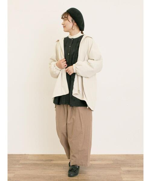 Samansa Mos2（サマンサ モスモス）の「襟付きマウンテンパーカー（ブルゾン・レディース・チャコールグレー/カーキ/ベージュ/ブラウン・F）」の8枚目の写真