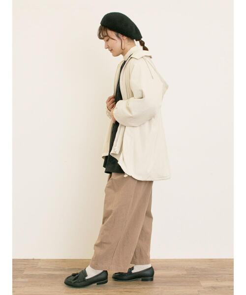 Samansa Mos2（サマンサ モスモス）の「襟付きマウンテンパーカー（ブルゾン・レディース・チャコールグレー/カーキ/ベージュ/ブラウン・F）」の9枚目の写真