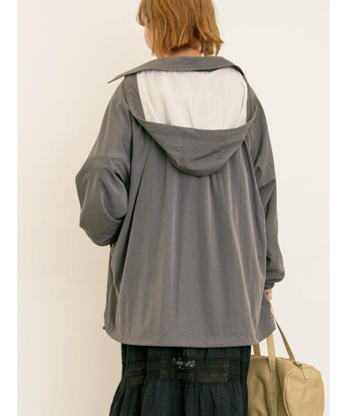 Samansa Mos2（サマンサ モスモス）の「襟付きマウンテンパーカー（ブルゾン・レディース・チャコールグレー/カーキ/ベージュ/ブラウン・F）」の12枚目の写真
