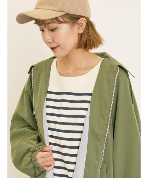 Samansa Mos2（サマンサ モスモス）の「襟付きマウンテンパーカー（ブルゾン・レディース・チャコールグレー/カーキ/ベージュ/ブラウン・F）」の16枚目の写真