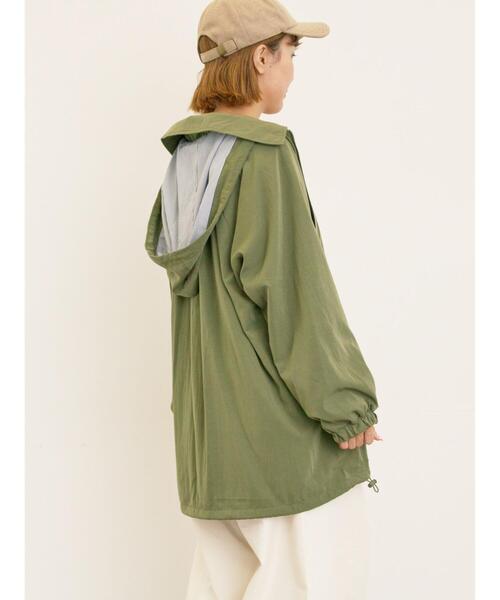 Samansa Mos2（サマンサ モスモス）の「襟付きマウンテンパーカー（ブルゾン・レディース・チャコールグレー/カーキ/ベージュ/ブラウン・F）」の19枚目の写真