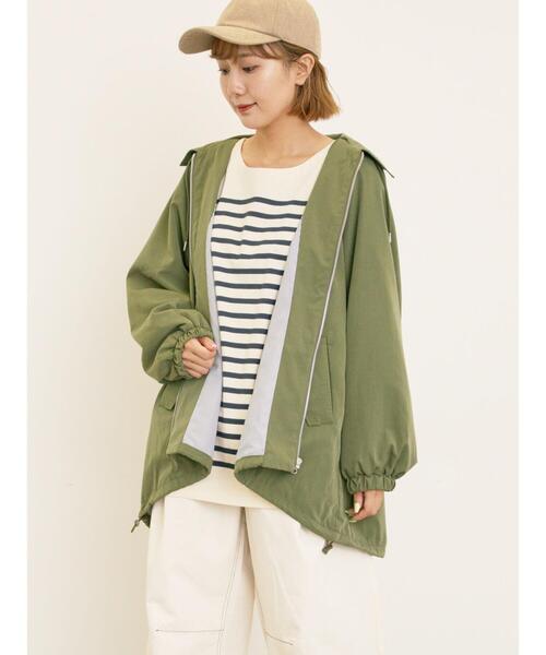 Samansa Mos2（サマンサ モスモス）の「襟付きマウンテンパーカー（ブルゾン・レディース・チャコールグレー/カーキ/ベージュ/ブラウン・F）」の20枚目の写真