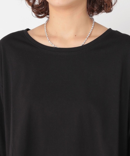 studio CLIP（スタディオクリップ）の「裾レース切り替えインナープルオーバー[プラスサイズあり]（Tシャツ/カットソー・レディース・ブラック/オフホワイト・ﾌﾘｰ(L)/FREE）」の21枚目の写真