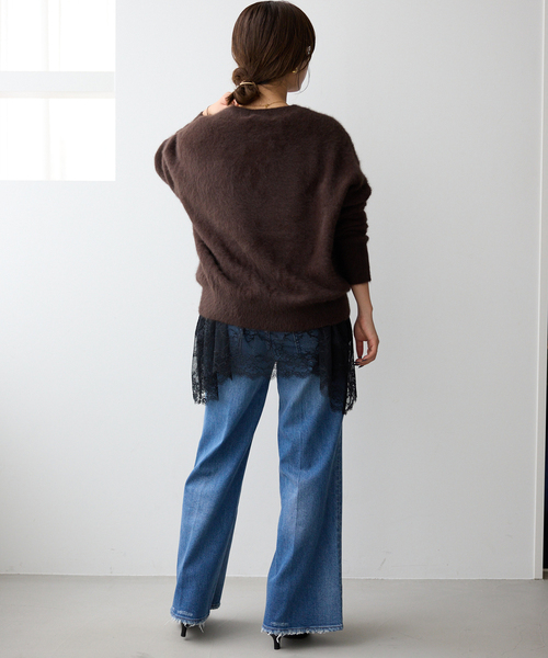 レースコンビカットソー(Tシャツ/カットソー)|SLOBE IENA レースコンビカットソー(Tシャツ/カットソー)|SLOBE IENA