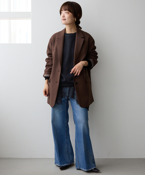 Slobe iena レースコンビカットソー ロンT IENA SLOBE 追加4》レース