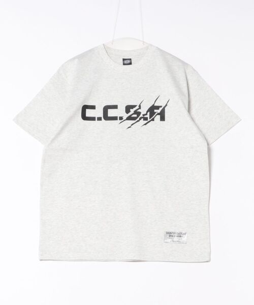 VIBGYOR(ヴィブジョー)の「【CCSA/カウンターカルチャースペースアーミー】SA T-SHIRT(CN)(Tシャツ/カットソー・メンズ・グレー/ブラック/ホワイト/オレンジ・SMALL/MEDIUM/LARGE)」の3枚目の写真