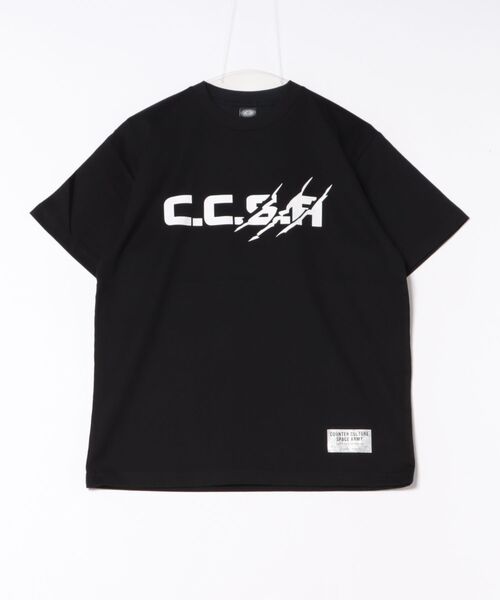 VIBGYOR(ヴィブジョー)の「【CCSA/カウンターカルチャースペースアーミー】SA T-SHIRT(CN)(Tシャツ/カットソー・メンズ・グレー/ブラック/ホワイト/オレンジ・SMALL/MEDIUM/LARGE)」の1枚目の写真