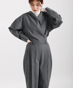 センタープレスワイドロンパース（つなぎ/オールインワン