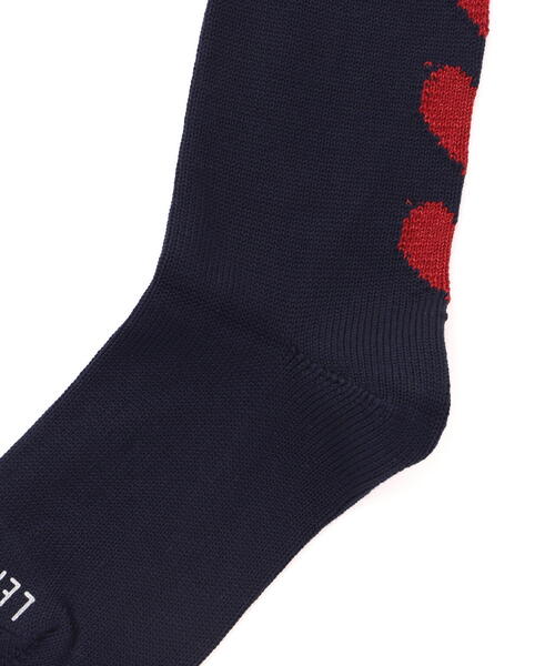 ROSTER SOX(ロスターソックス)の「ROSTER SOX/ロスターソックス X by Three Hearts SOCKS レディース(ソックス/靴下・レディース・ホワイト/ネイビー・1)」の4枚目の写真