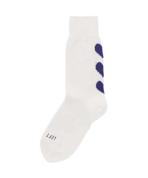 ROSTER SOX(ロスターソックス)の「ROSTER SOX/ロスターソックス X by Three Hearts SOCKS レディース(ソックス/靴下・レディース・ホワイト/ネイビー・1)」の1枚目の写真