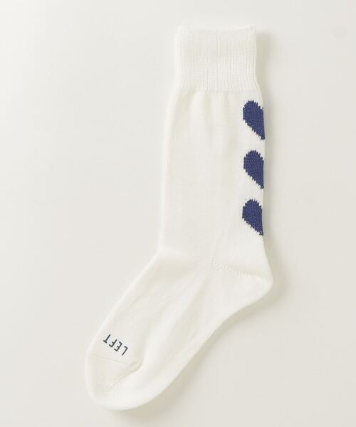 ROSTER SOX(ロスターソックス)の「ROSTER SOX/ロスターソックス X by Three Hearts SOCKS レディース(ソックス/靴下・レディース・ホワイト/ネイビー・1)」の9枚目の写真