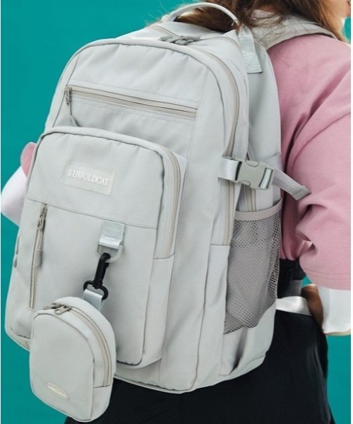 BACKYARD FAMILY(バックヤードファミリー)の「リュック パソコンバッグ kbaga9620(バックパック/リュック・レディース・ブラック/グレー×ピンク/ホワイト/パープル/ベージュ/グレー・FREE)」の9枚目の写真