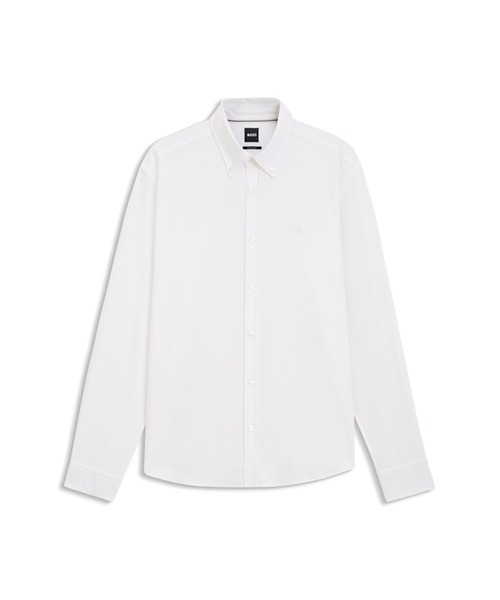 BOSS(ボス)の「レギュラーフィットシャツ コットンオックスフォード(シャツ/ブラウス・メンズ・ホワイト/ライトパープル・L/XL/S/M/XXL)」の2枚目の写真