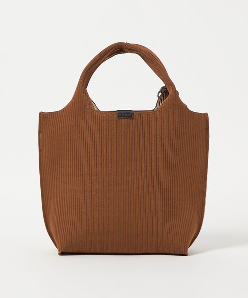 ＜hALON＞ストライプ ニット トートバッグM セール】＜hALON＞ストライプ ニット トートバッグM（トートバッグ