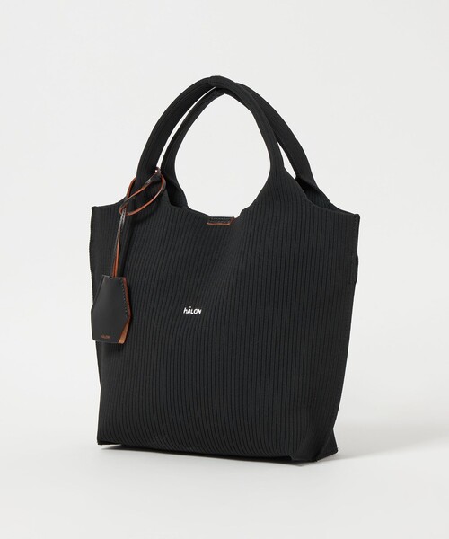 【美品】HALON ブラック トートバッグ ユナイテッドアローズ】hALON ブラック トートバッグ