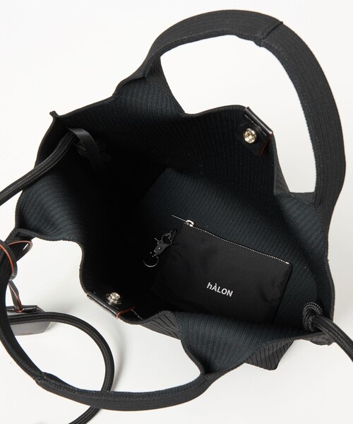セール】＜hALON＞ストライプ ニット トートバッグM（トートバッグ