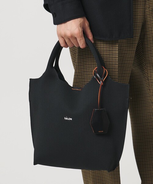 hALON＞ストライプ ニット トートバッグM（トートバッグ）｜hALON(雑貨