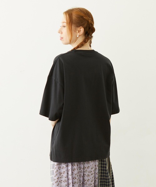 MILKFED.（ミルクフェド）の「PEGASUS HEART WIDE S/S TEE（Tシャツ/カットソー・レディース・ブラック/ライトピンク/オートミール・M/L）」の14枚目の写真