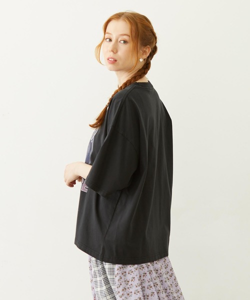 MILKFED.（ミルクフェド）の「PEGASUS HEART WIDE S/S TEE（Tシャツ/カットソー・レディース・ブラック/ライトピンク/オートミール・M/L）」の13枚目の写真