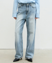 MINIMAL WASHING WIDE DENIM_BLUE