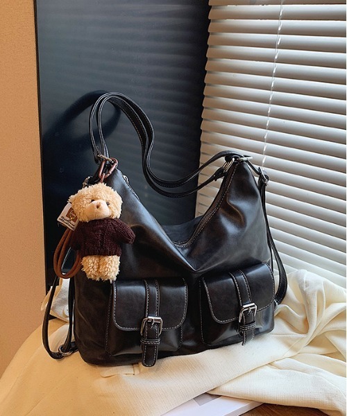 Y2K バックルレザーショルダーバッグ 3WAY（ショルダーバッグ）｜FREE