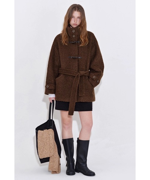 セール】スタンドカラー プードルファーコート FD25W017【Fano Studios