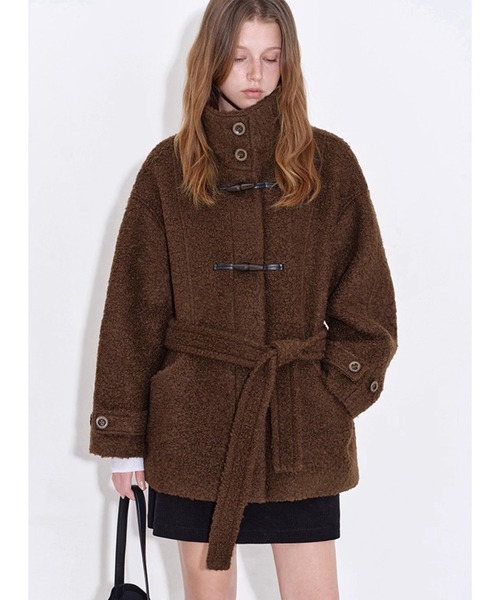 スタンドカラー プードルファーコート FD25W017【Fano Studios