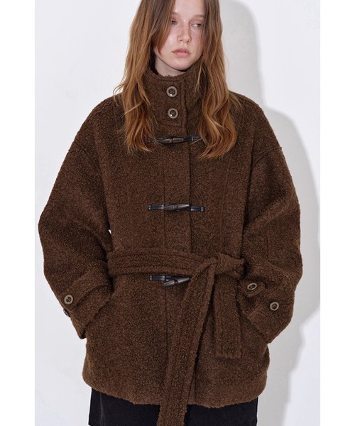 セール】スタンドカラー プードルファーコート FD25W017【Fano Studios