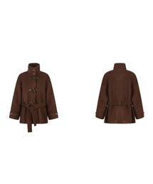 スタンドカラー プードルファーコート FD25W017【Fano Studios