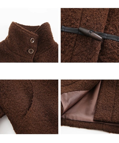 スタンドカラー プードルファーコート FD25W017【Fano Studios