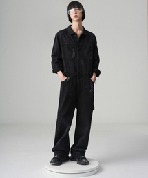 AVANDRESS（アバンドレス ）の「Painter Jumpsuit BLACK（つなぎ/オールインワン・レディース）」
