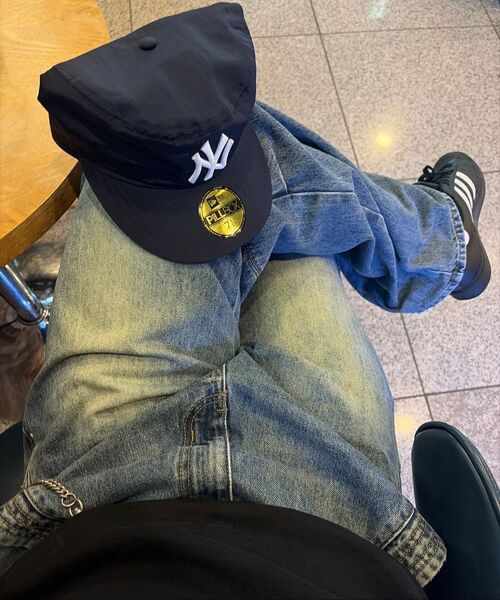 DNSR（ディーエヌエスアール）の「パラシュートワイドデニムブルー（デニムパンツ・メンズ・その他・X-LARGE/X-SMALL/SMALL/LARGE）」の2枚目の写真