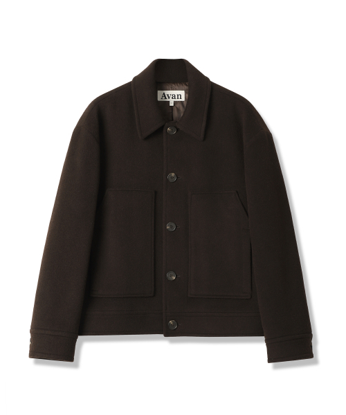 Fore Wool Collar Handmade Jacket BROWN