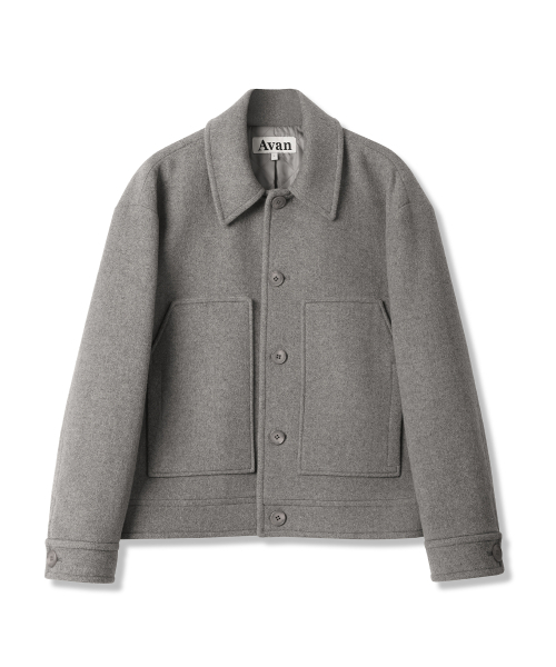 Fore Wool Collar Handmade Jacket BROWN