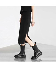 AVANDRESS（アバンドレス ）の「DEEP SLIT LONG SKIRT BLACK（スカート）」