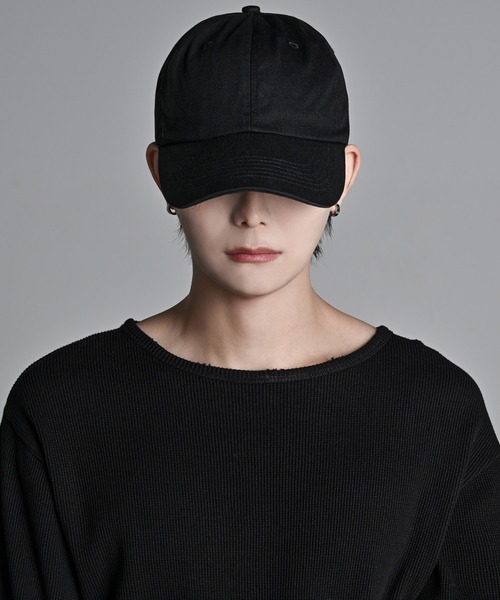 ADRER（アドラー）の「THE CAP -deep & wide frame- / ザ・キャップ -ディープ＆ワイドフレーム（キャップ・メンズ・ブラック/ブラック系1・FREE）」の7枚目の写真