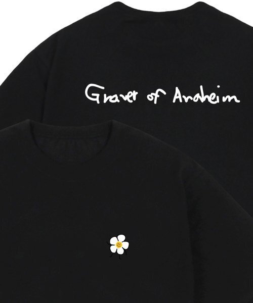 GRAVER（グレーバー）の「[UNISEX]図面フラワーバックロゴバンファルティ_ブラック（Tシャツ/カットソー・レディース・その他・X-LARGE/SMALL/MEDIUM/LARGE）」の5枚目の写真
