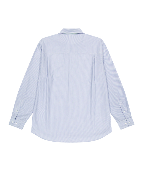 IUGAMAKARAS(イウガマカラス)の「Striped Formal Shirt (Blue)(シャツ/ブラウス・レディース・その他・1/2)」の13枚目の写真