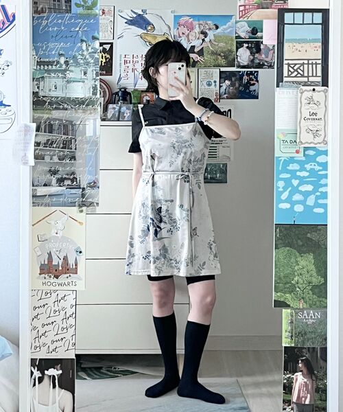 MILLO WOMEN（ミロウーマン）の「アンバランスレースミディドレス[ホワイト]（ワンピース・レディース・その他・FREE）」の10枚目の写真