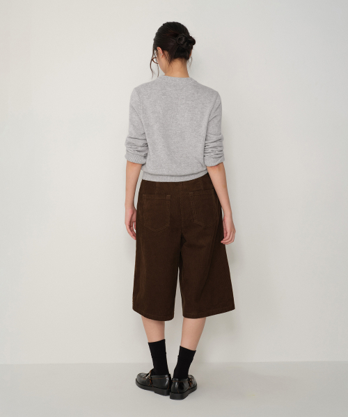 MUSINSA STANDARD WOMAN（ムシンサスタンダードウーマン）の「ウィメンズ 11W コーデュロイバミューダパンツ [ブラウン]（その他パンツ・レディース・その他・30/24/26/27/28/29）」の3枚目の写真