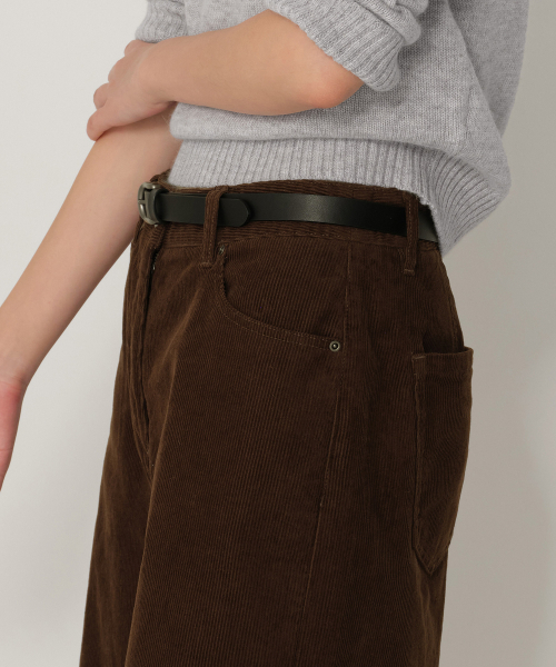 MUSINSA STANDARD WOMAN（ムシンサスタンダードウーマン）の「ウィメンズ 11W コーデュロイバミューダパンツ [ブラウン]（その他パンツ・レディース・その他・30/24/26/27/28/29）」の5枚目の写真