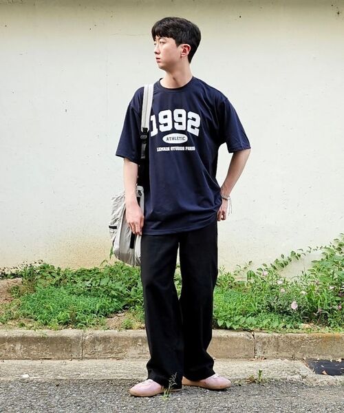 MUSINSA STANDARD（ムシンサスタンダード）の「バックサテンワイドオフィサーパンツ[ブラック]（その他パンツ・メンズ・その他・31/32/33/34/36/38/40/42/26/27/28/29/30）」の12枚目の写真