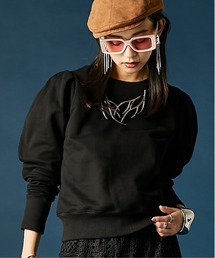 GEVS. | パフスリーブクルーネックスウェット<大きいサイズ有>GEVS.(スウェット)